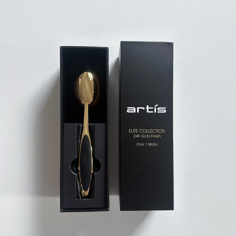 Artis Oval 7 Brush Elite Collection 24k Gold Finish